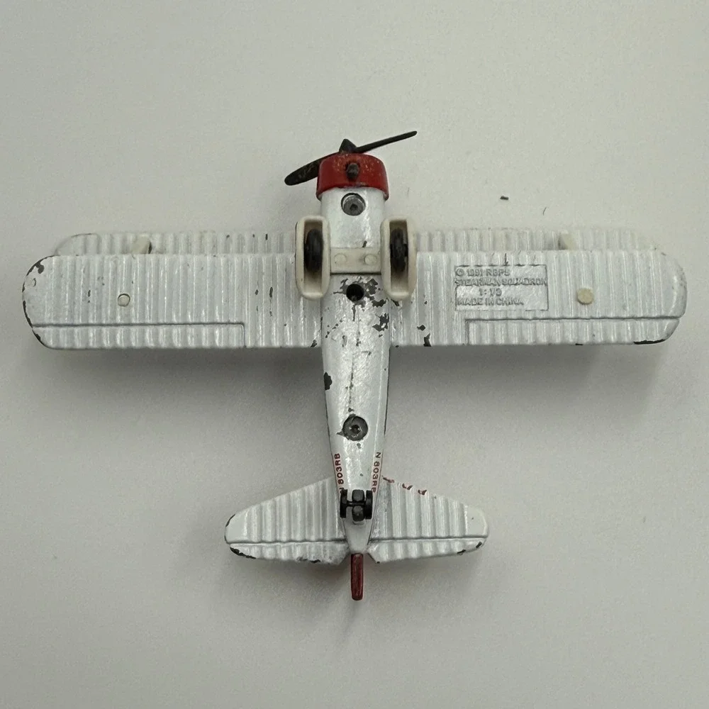 Vintage 1991 Red Baron Pizza Stearman‎ Squadron 1:72 Diecast Bi-Plane Set 4-Pack